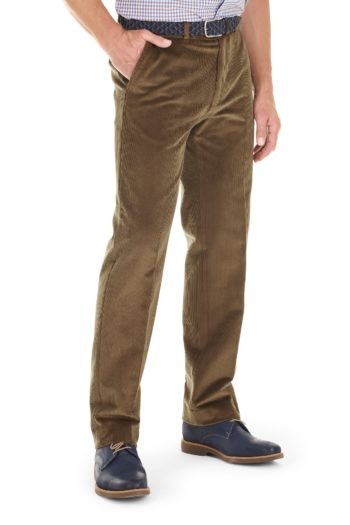 Gurteen Verona Beige Cord Trousers - Broadbridges