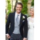 Black Herringbone Tail Suit