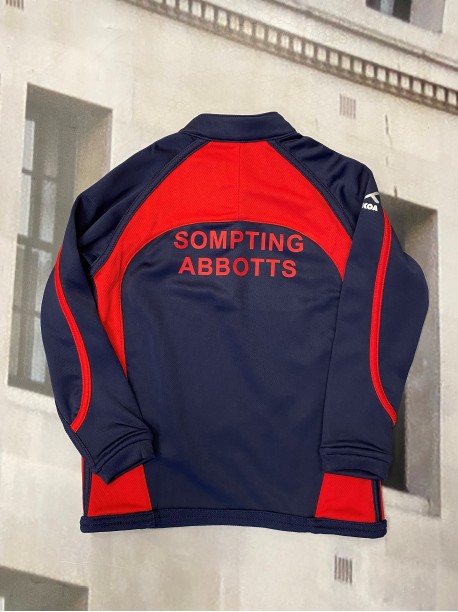 Sompting Navy/Red Rugby Shirt