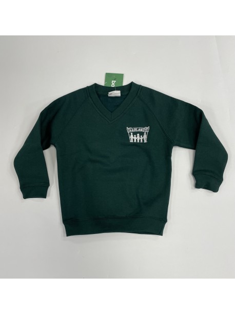 Harlands "V" Sweatshirt with School Logo