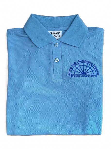 Holbrook Sky Polo with School Logo