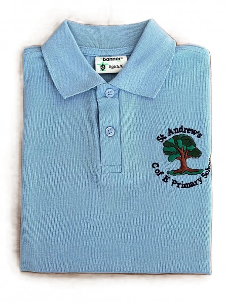 St Andrews Polo with School Logo