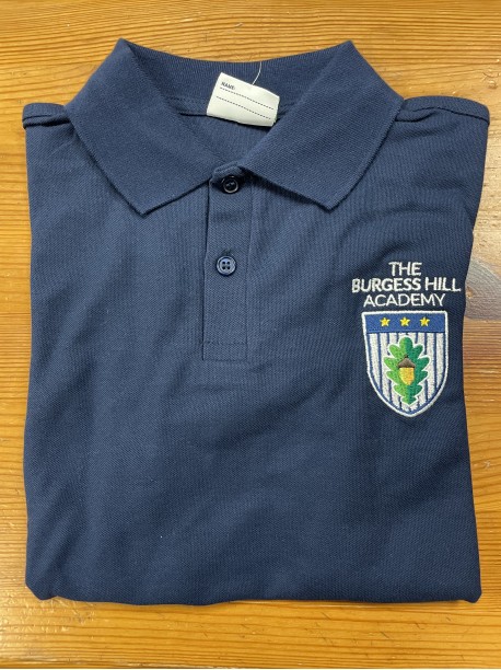Burgess Hill Academy Navy PE Polo