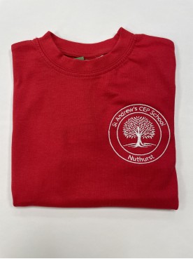 St Andrews P.E T Shirt Red